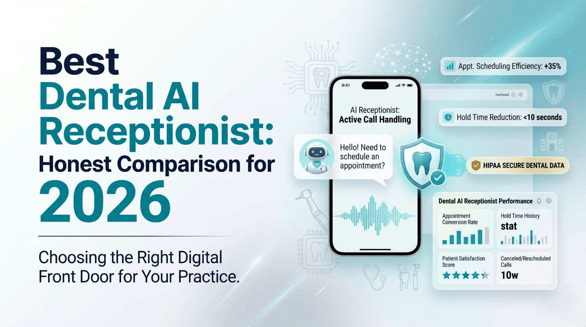 Best dental AI receptionist comparison for 2026 with pricing and platform fit