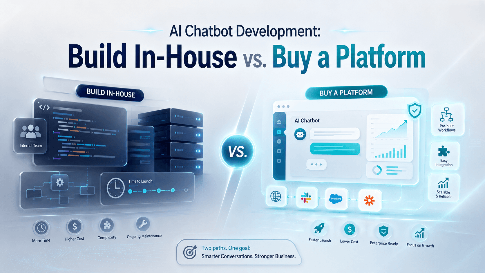 AI Chatbot Development: Build In-House vs. Buy a Platform