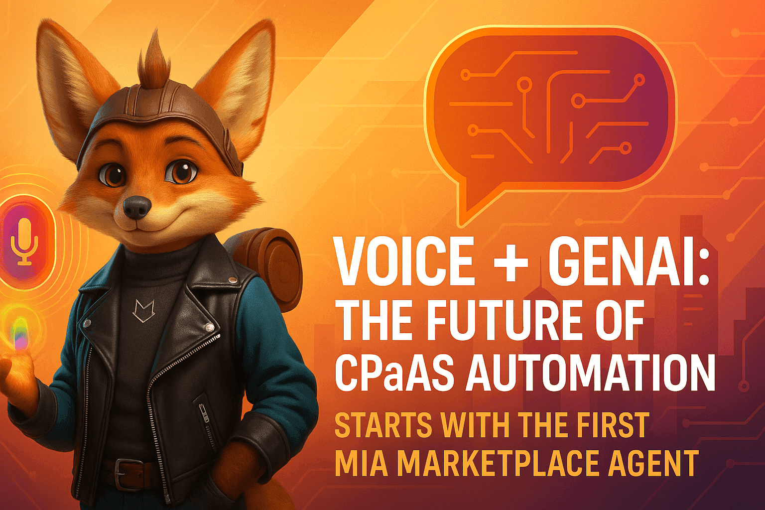 Revolutionizing CPaaS Workflows with Voice and GenAI: Meet the First MIA Marketplace Agent