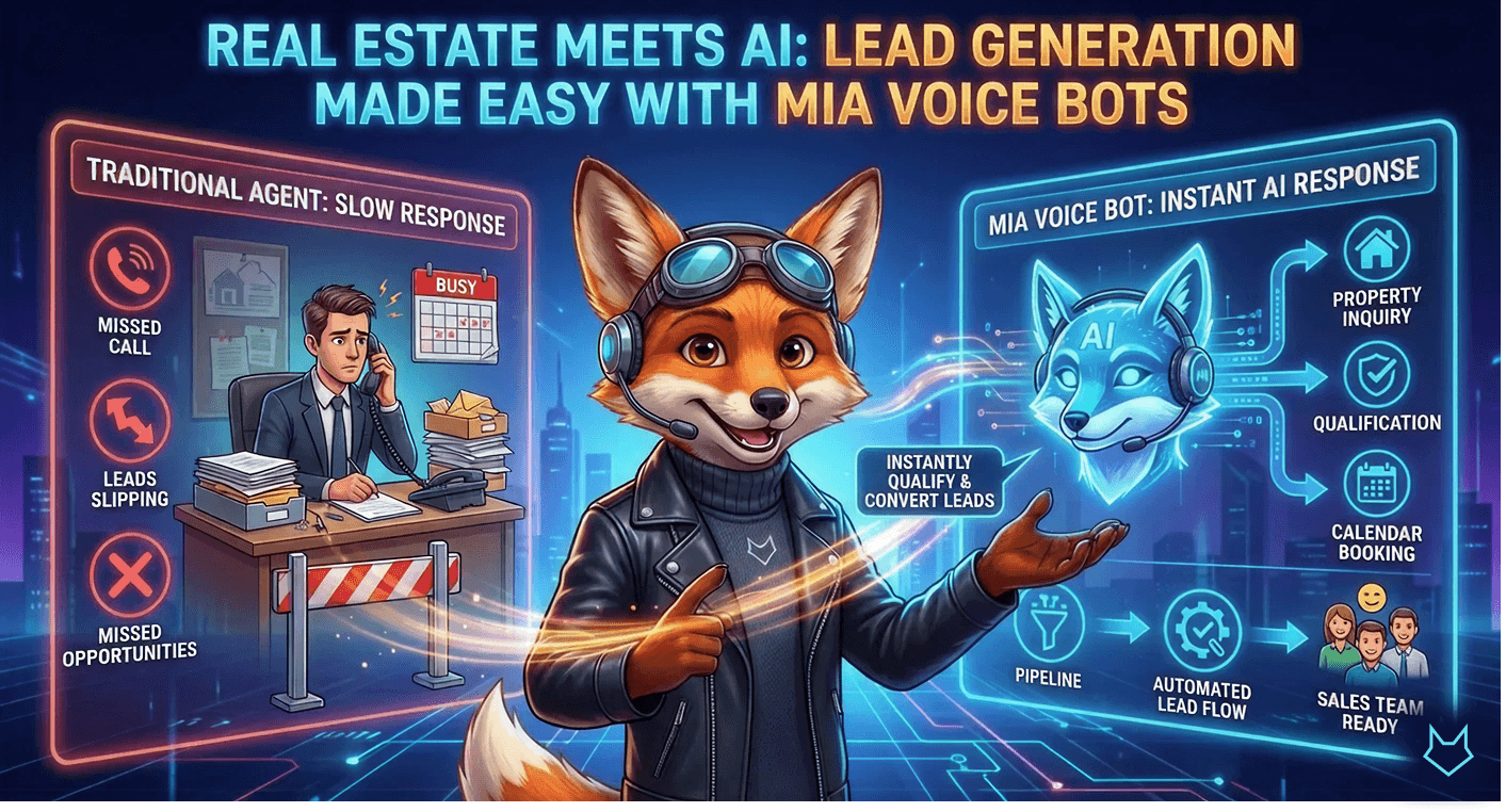 Real Estate Meets AI: Lead Generation Made Easy with MIA Voice Bots