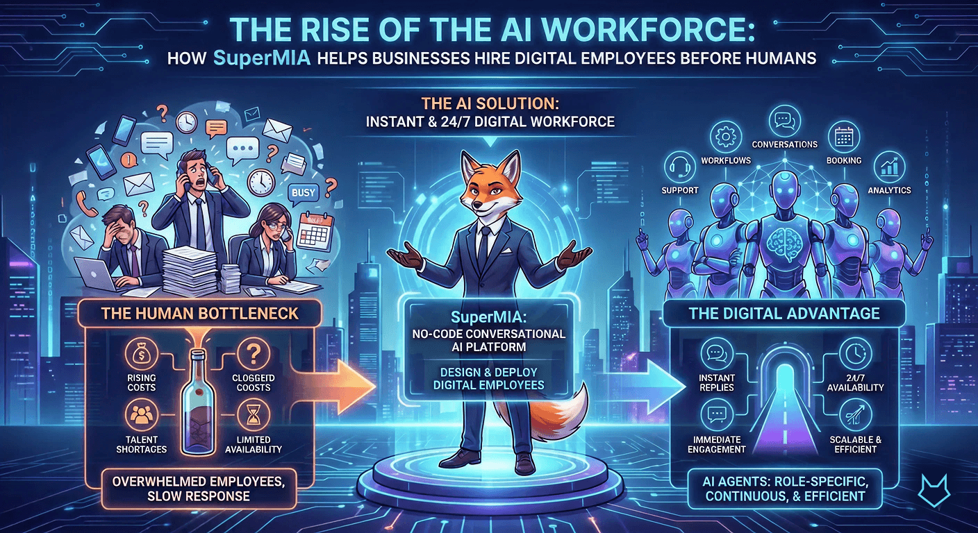 The Rise of the AI Workforce: How SuperMIA Helps Businesses Hire Digital Employees Before Humans