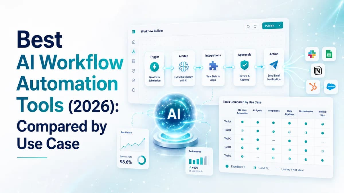 Best AI Workflow Automation Tools (2026): Compared by Use Case