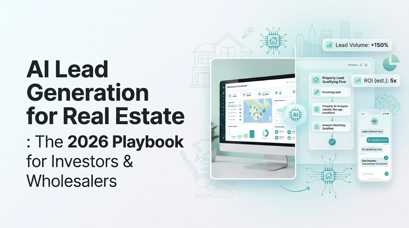 AI lead generation for real estate playbook for investors and wholesalers
