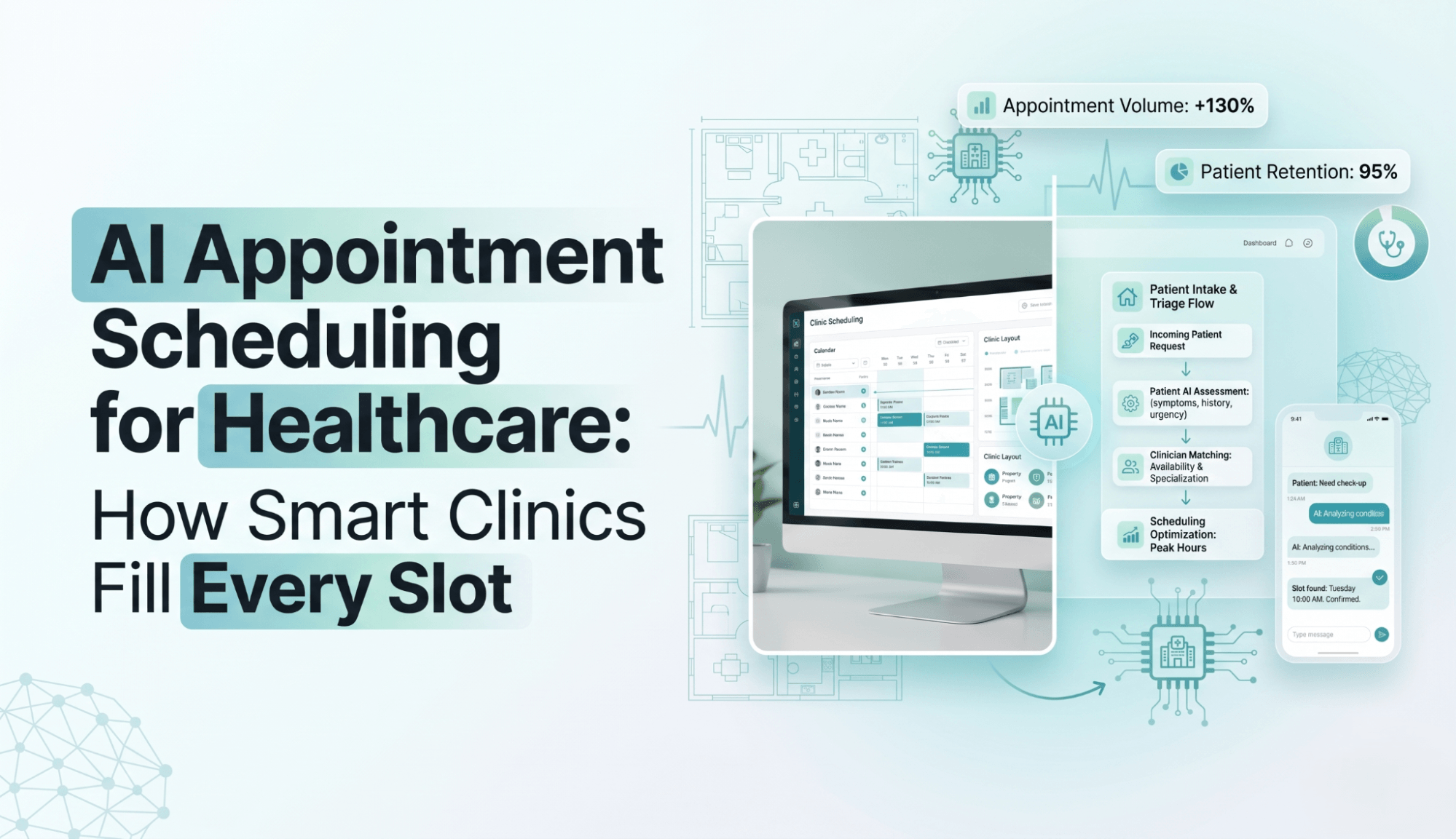 AI appointment scheduling for healthcare to reduce no-shows and fill clinic slots