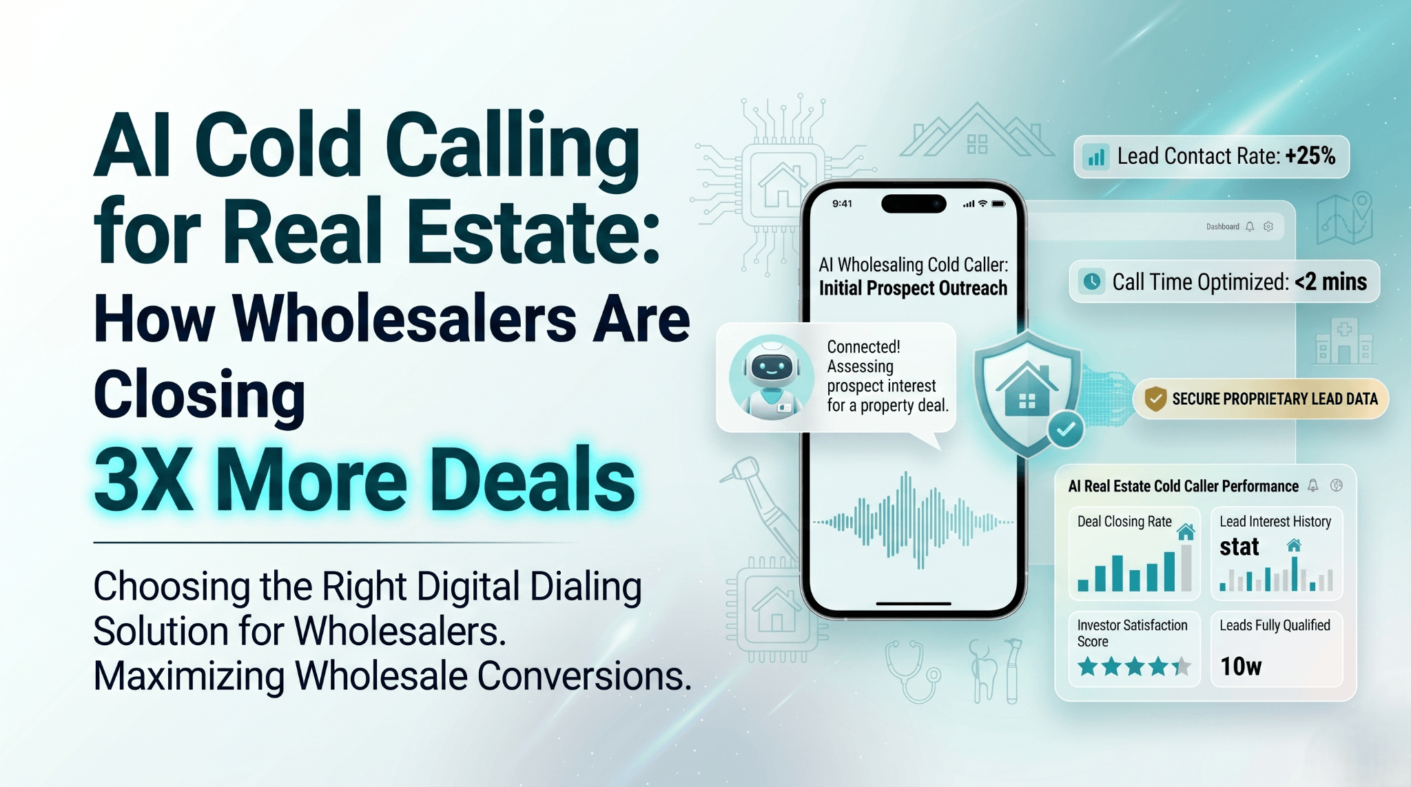 AI cold calling for real estate wholesalers closing 3x more deals