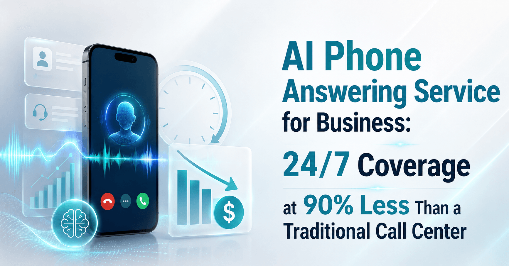 AI phone answering service providing 24/7 coverage for small business calls