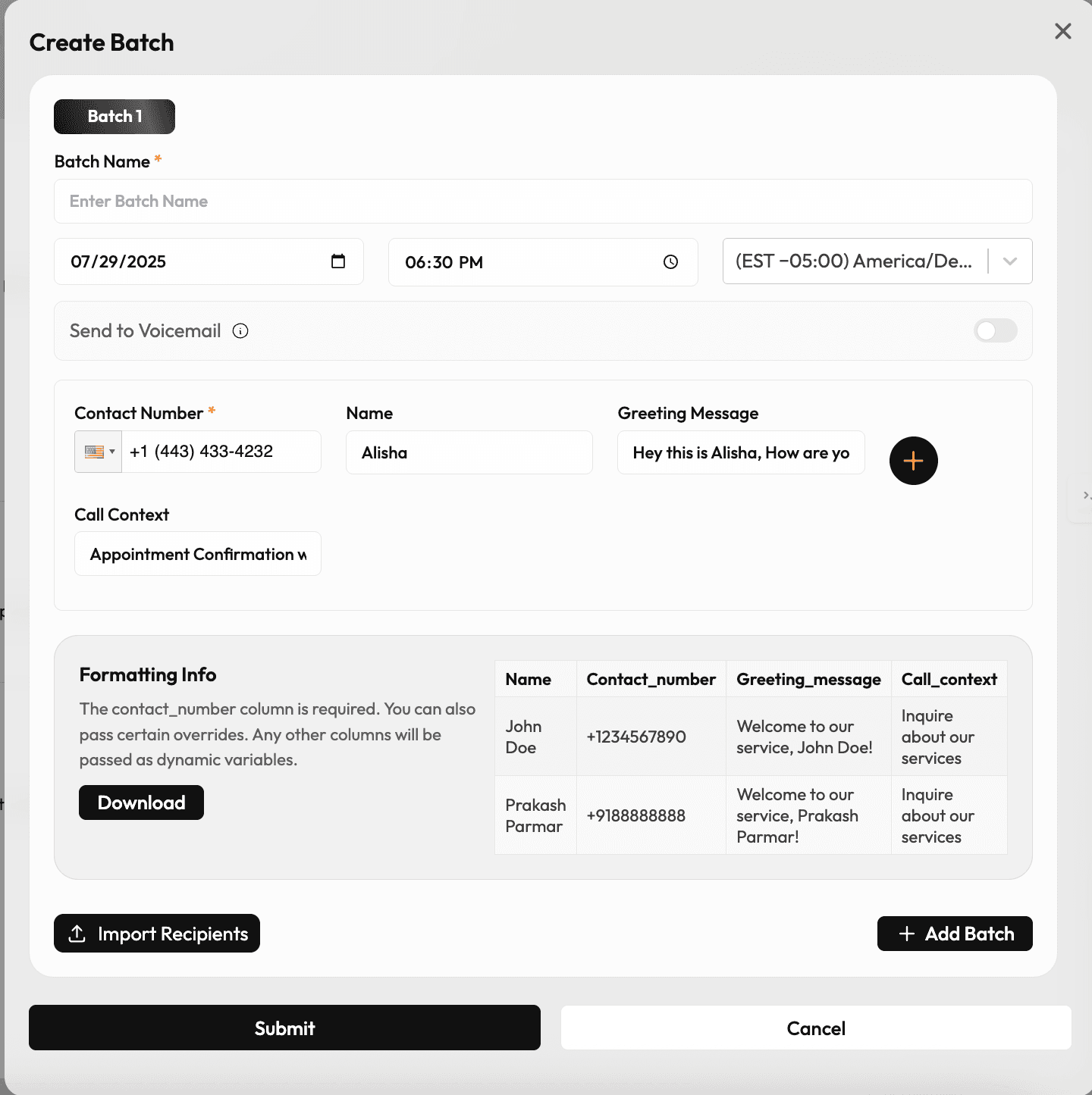 Outbound Call Scheduling