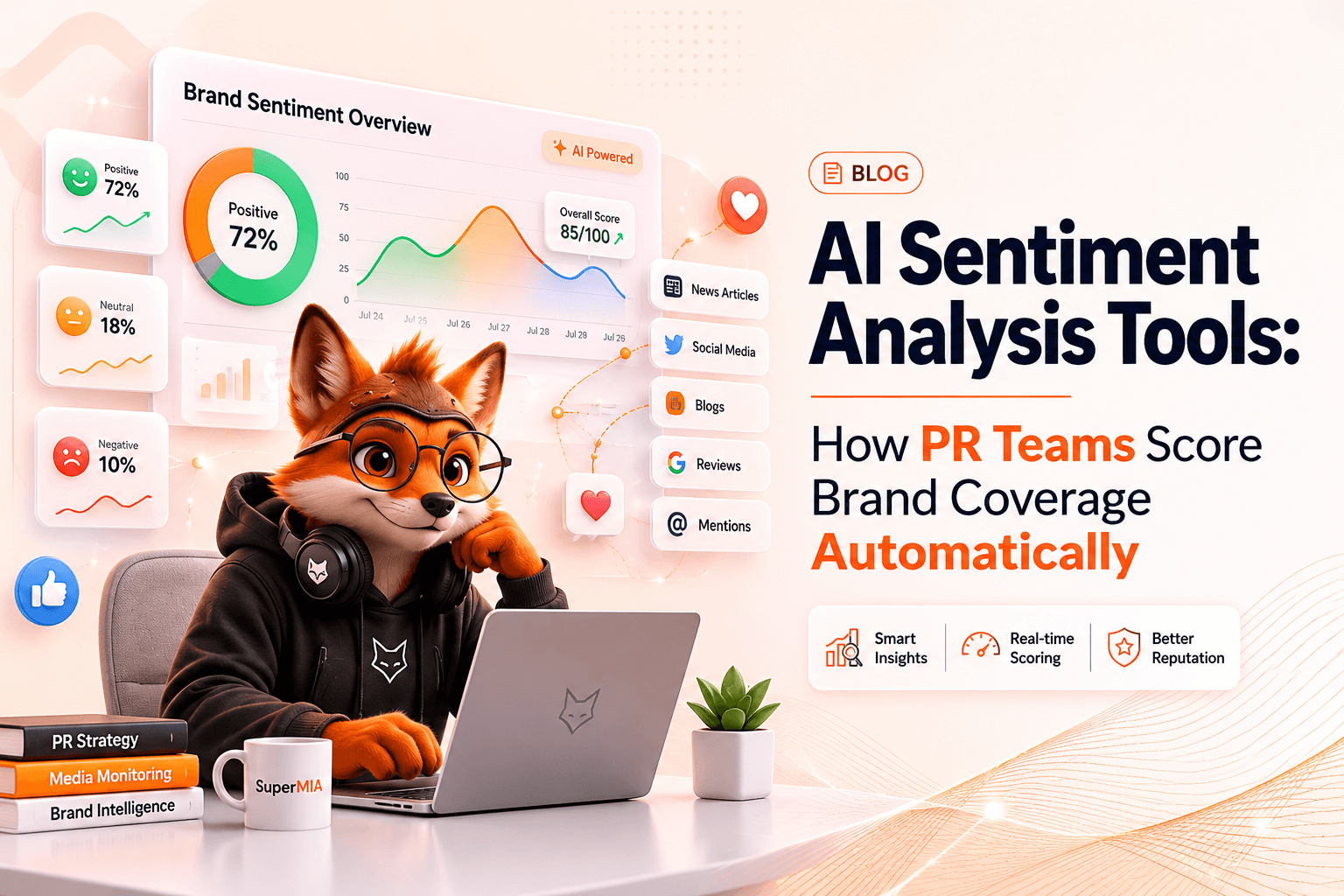 AI sentiment analysis tools — how PR teams score brand coverage automatically