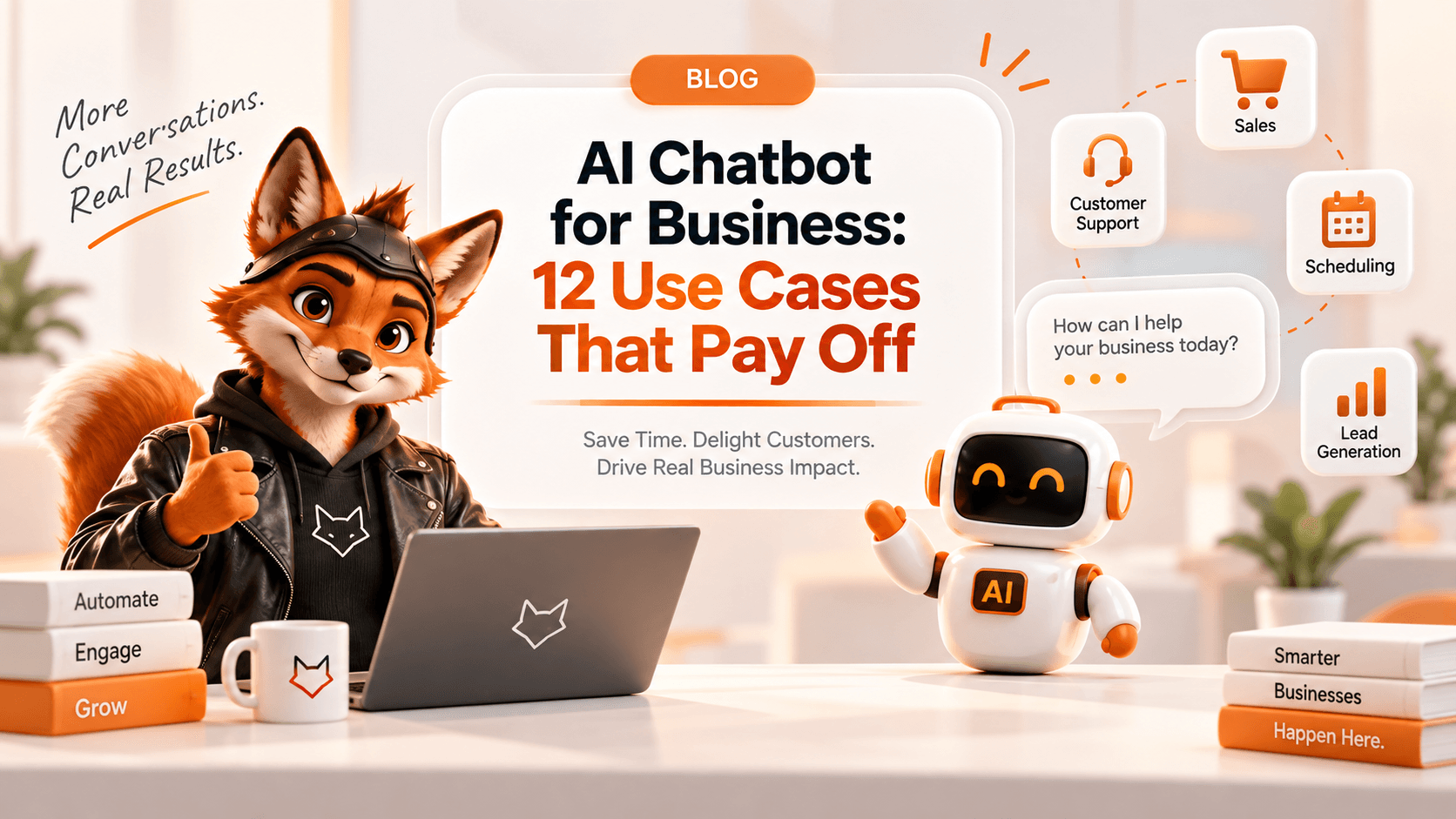 AI chatbot for business — 12 use cases that pay off