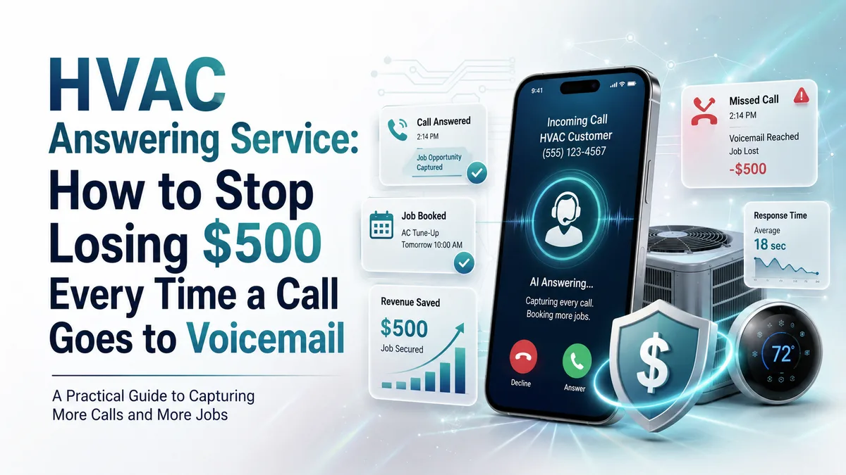 HVAC Answering Service: How to Stop Losing $500 Every Time a Call Goes to Voicemail