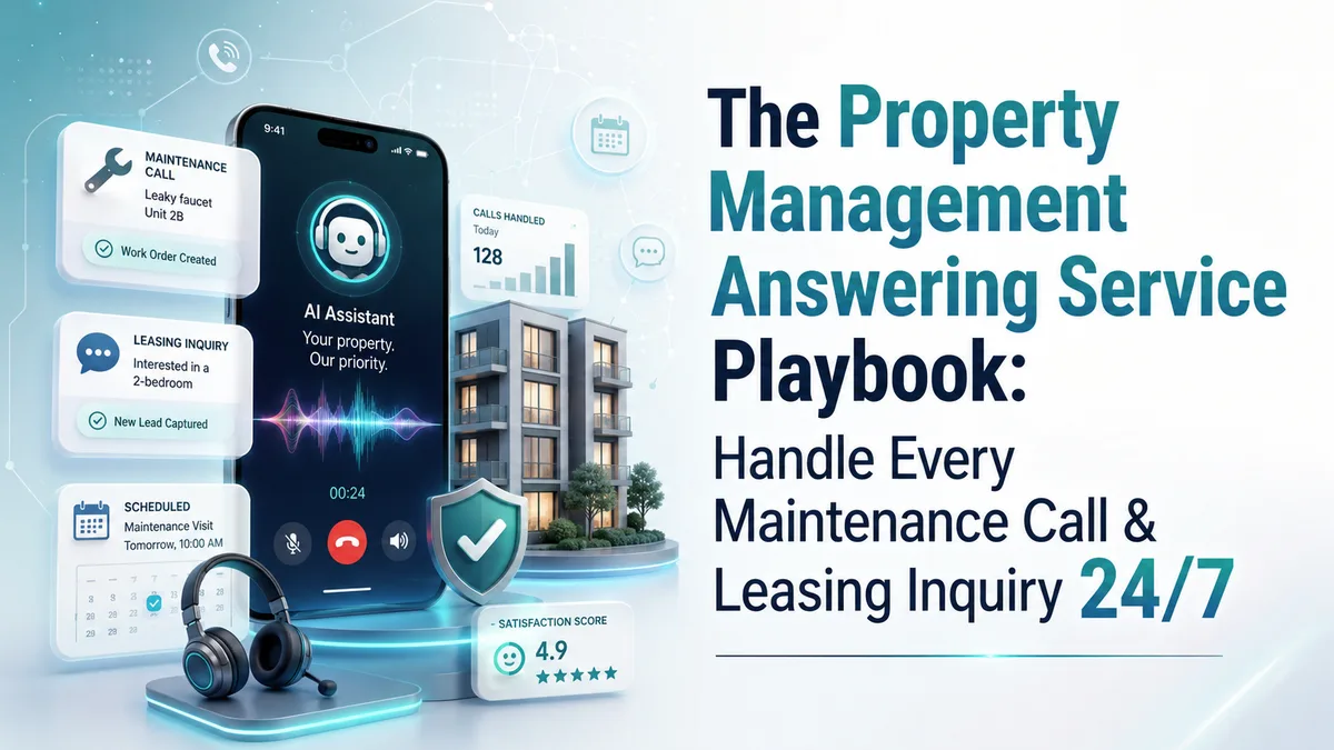 The Property Management Answering Service Playbook: Handle Every Maintenance Call & Leasing Inquiry 24/7