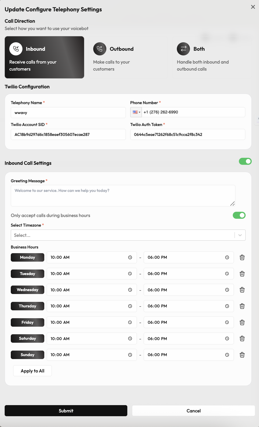 Inbound Call Management During Business Hours