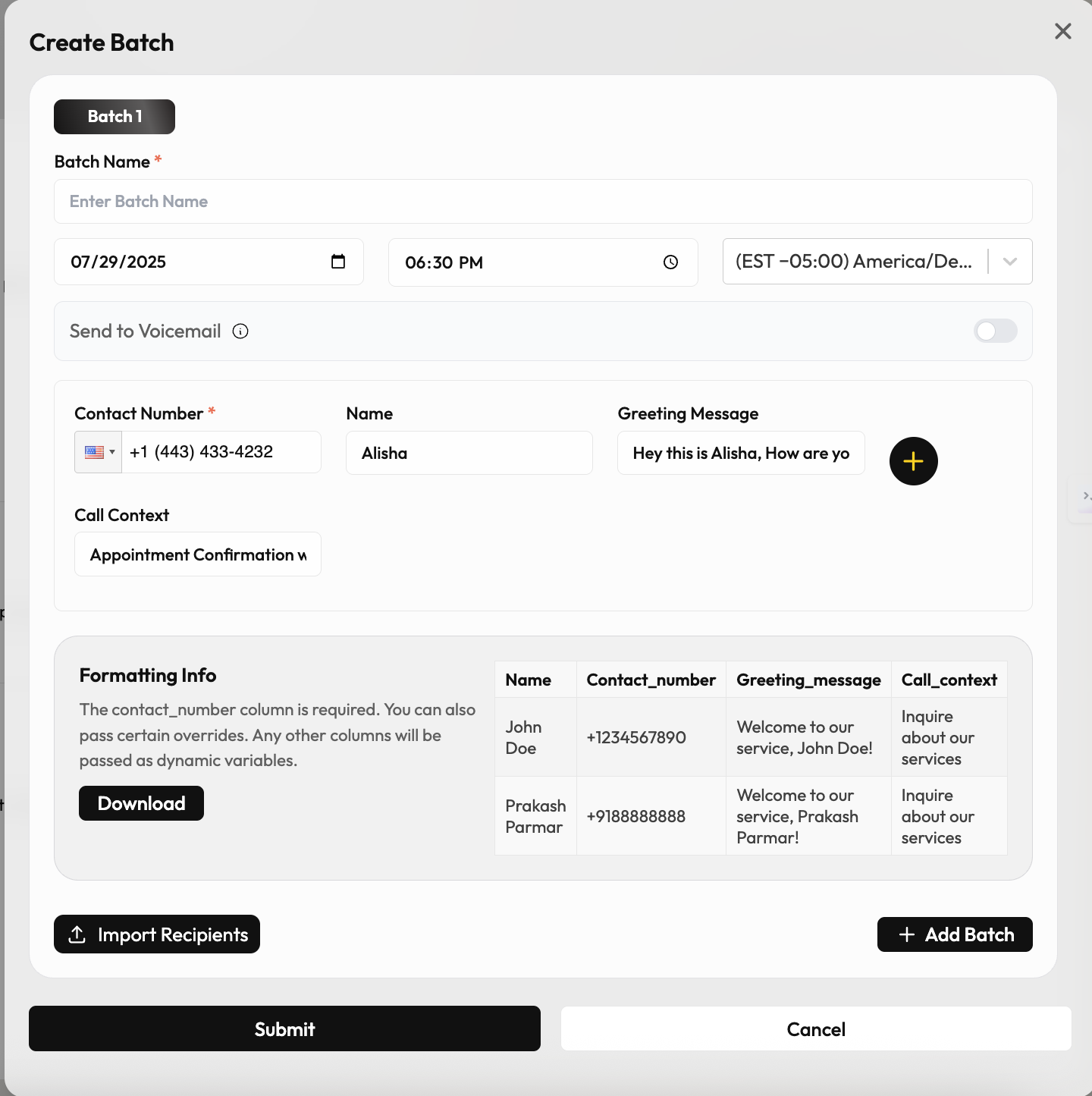 Outbound Call Scheduling