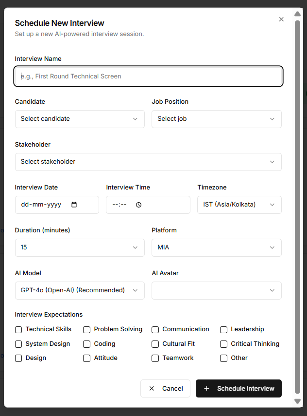 Avatar-Conducted Interviews