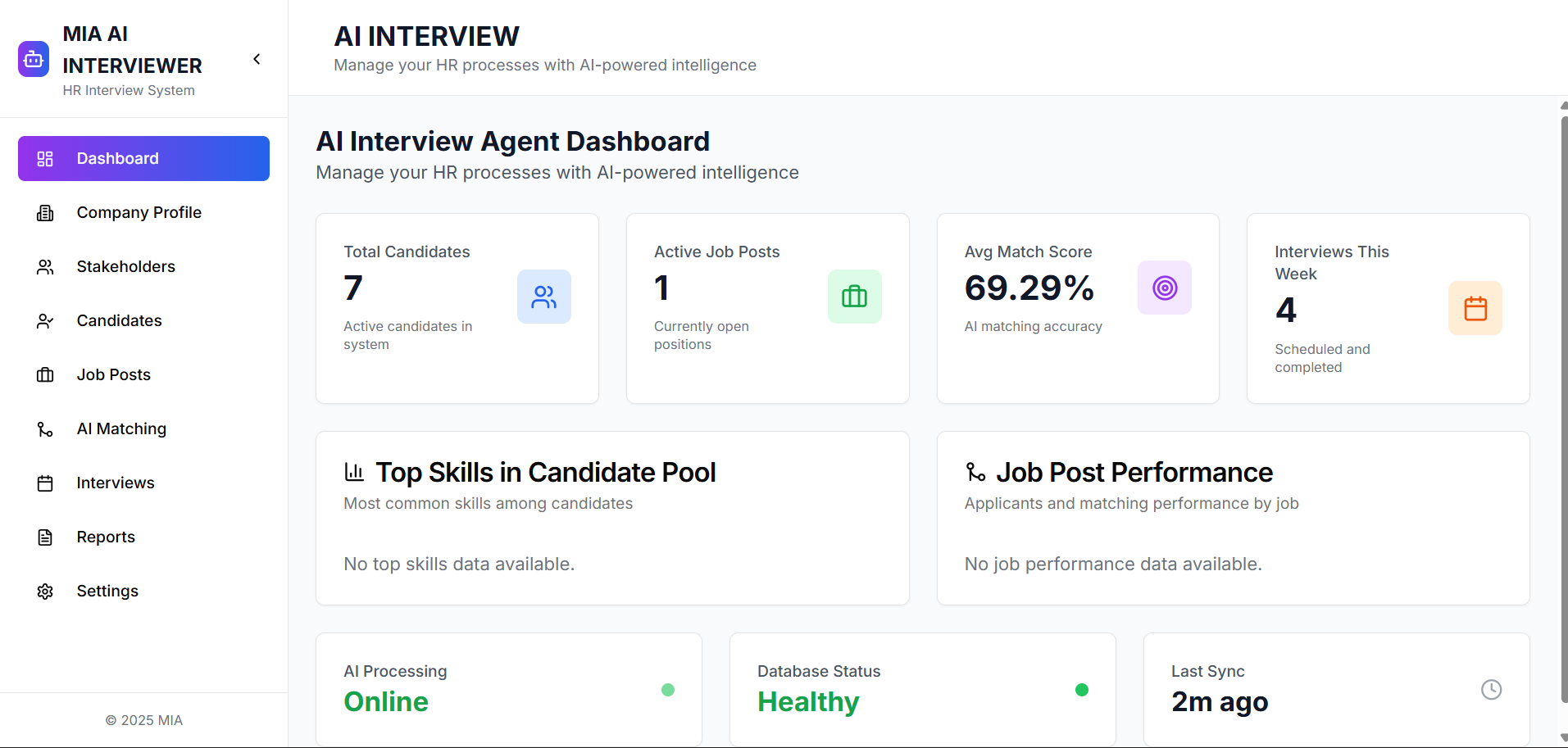 The Solution: MIA AI Interviewer – Your Virtual Hiring Co-Pilot