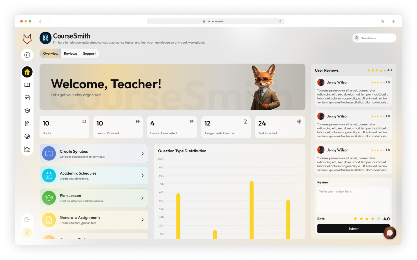 CourseSmith — Personalised Dashboard