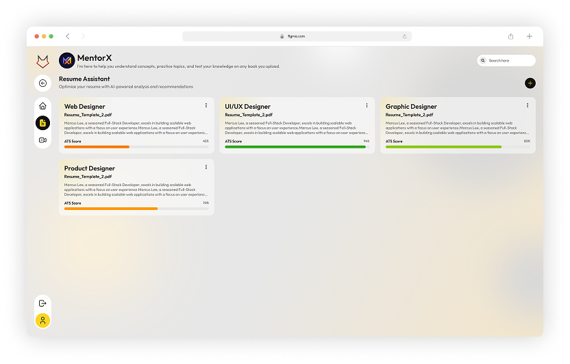 MentorX — Upload Resume