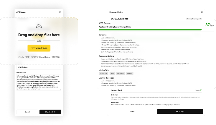 MentorX — ATS Score Report