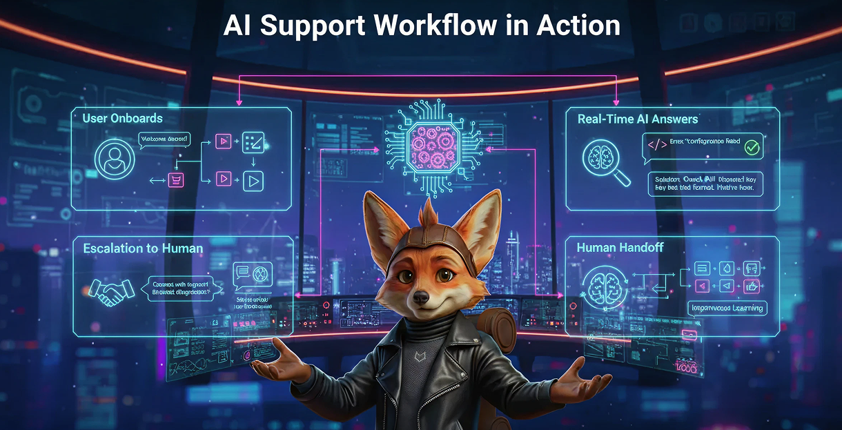 How It Works: AI Support Workflow in Action