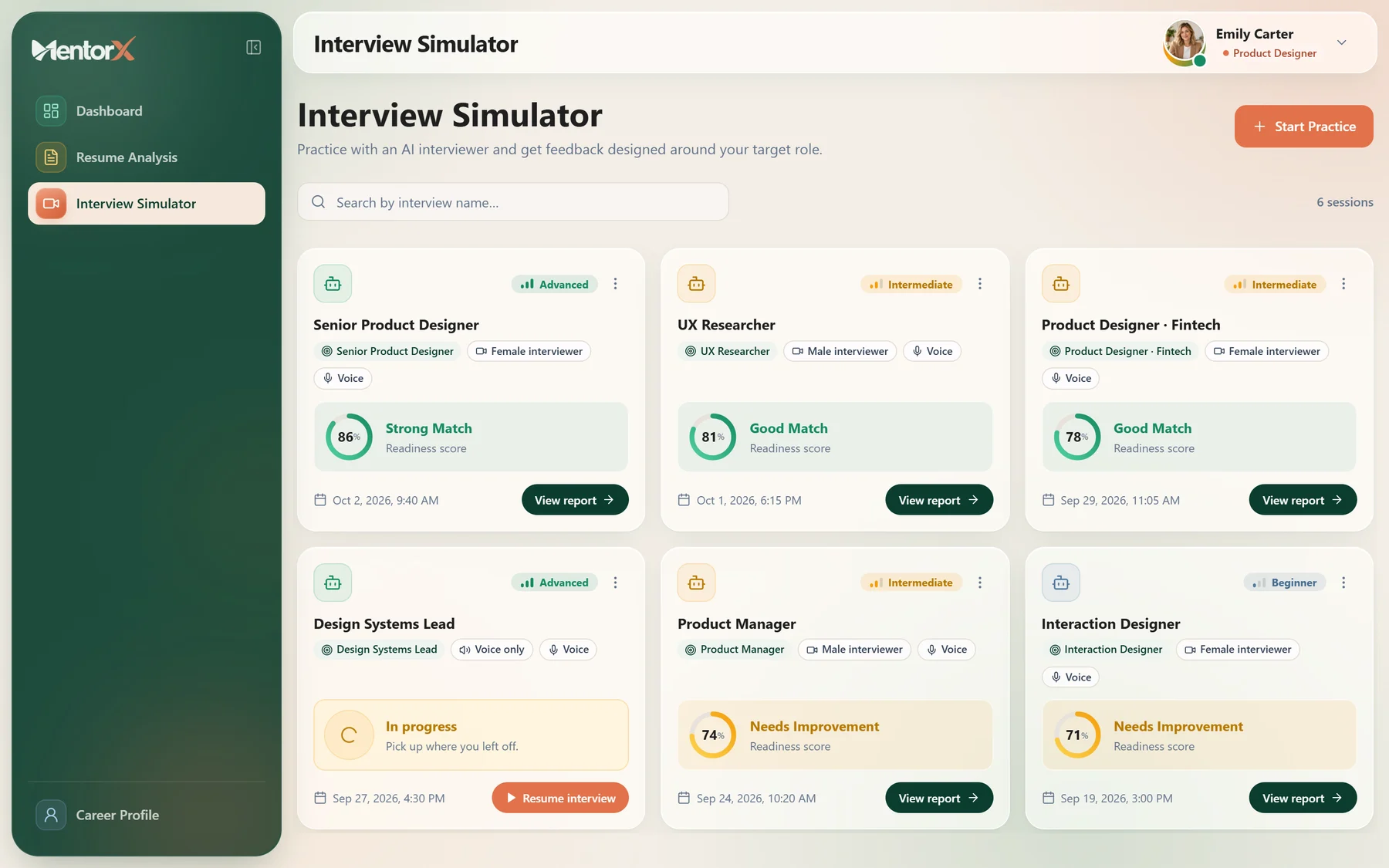 MentorX - Interview Simulator