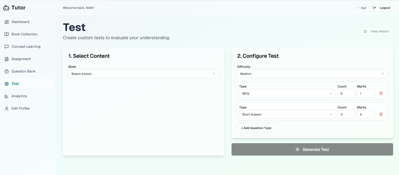 Building a Custom Test Custom Test