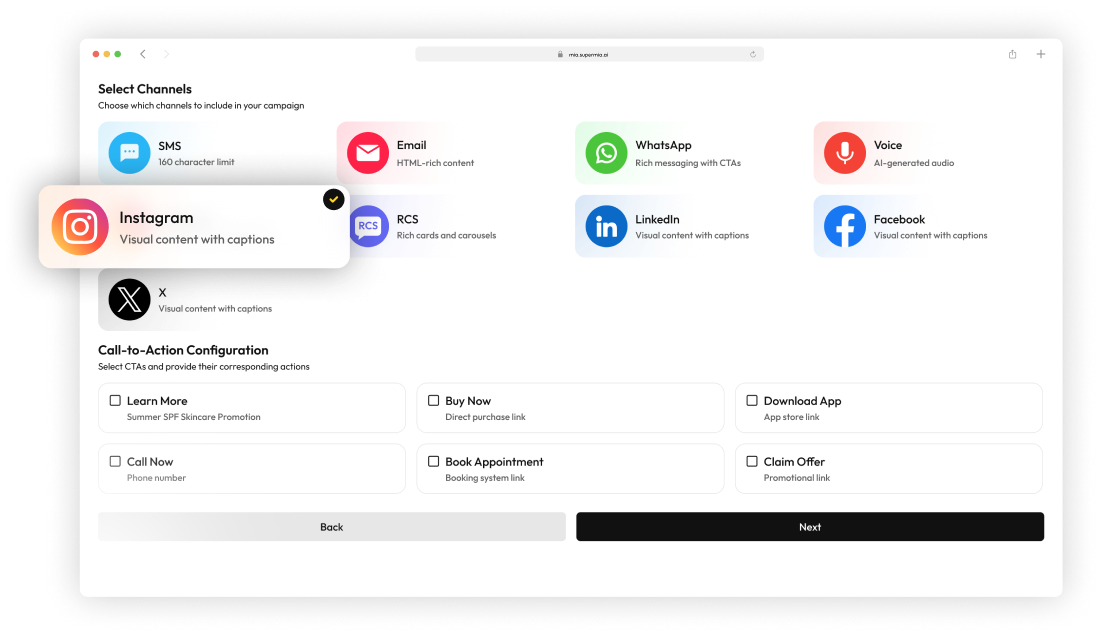Step 4: Launch Multichannel Campaigns Step 4: Launch Multichannel Campaigns