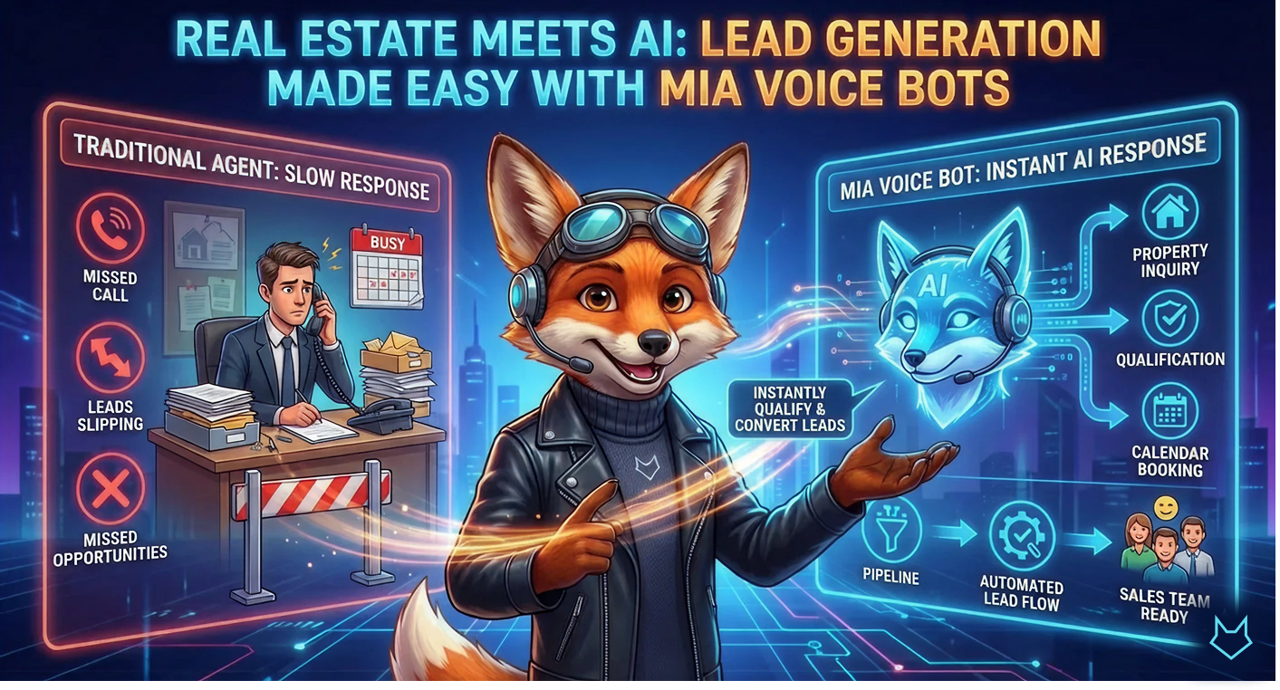 Real Estate Meets AI: Lead Generation Made Easy with MIA Voice Bots